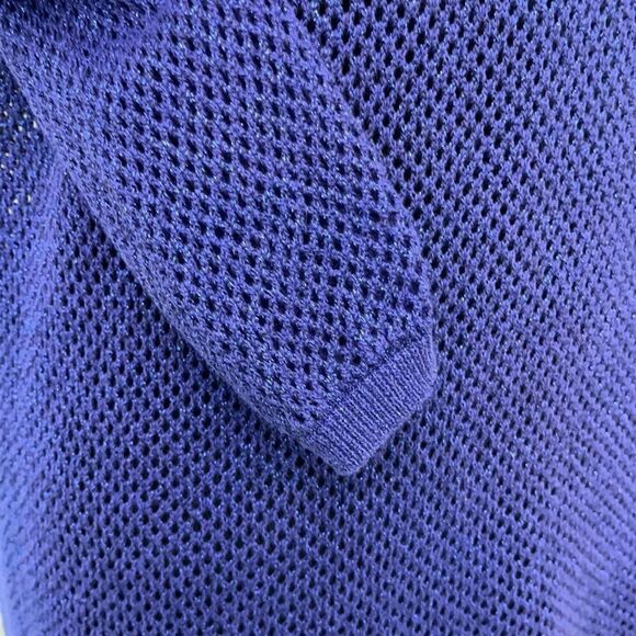 VS Moda International Open Knit Tunic Top Sz M - Picture 9 of 12